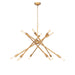 Regina Andrew Canada - 12 Light Chandelier - Cobra - Natural Brass- Union Lighting Luminaires Decor