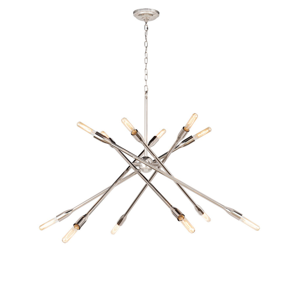 Regina Andrew Canada - 12 Light Chandelier - Cobra - Polished Nickel- Union Lighting Luminaires Decor