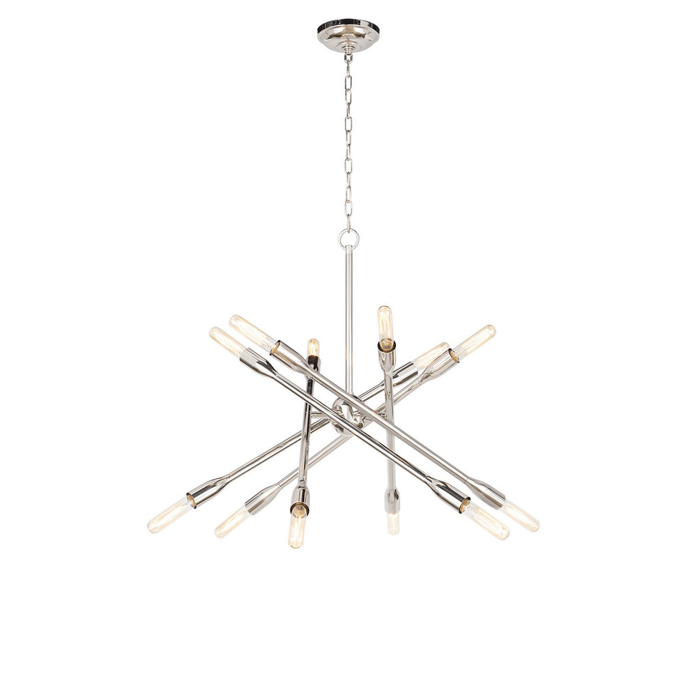 Regina Andrew Canada - 12 Light Chandelier - Cobra - Polished Nickel- Union Lighting Luminaires Decor