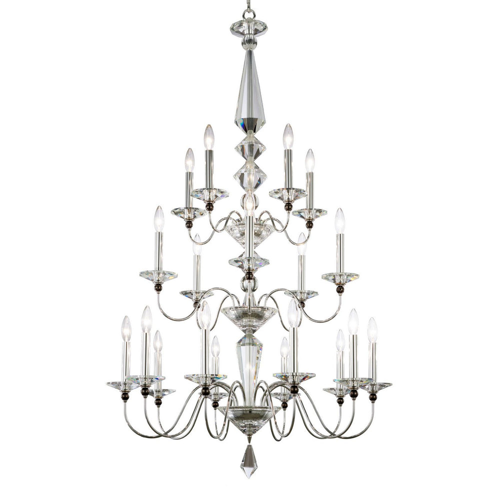 Schonbek - 20 Light Chandelier - Jasmine - Polished Silver- Union Lighting Luminaires Decor