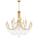 Schonbek - 18 Light Chandelier - Verdana - Heirloom Gold- Union Lighting Luminaires Decor