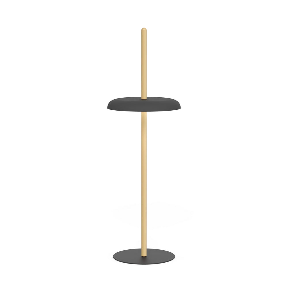 Pablo Designs - LED Floor - Nivel - White Oak/Black- Union Lighting Luminaires Decor
