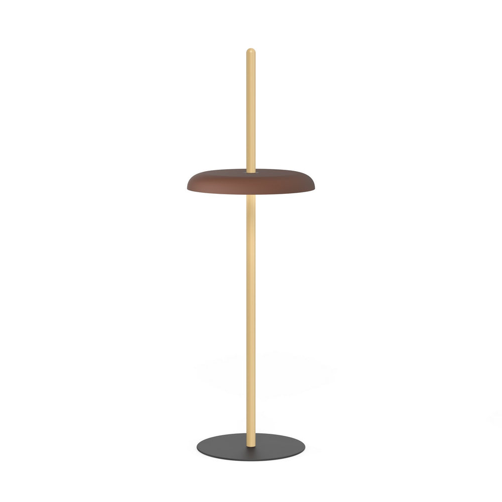 Pablo Designs - LED Floor - Nivel - White Oak/Espresso- Union Lighting Luminaires Decor