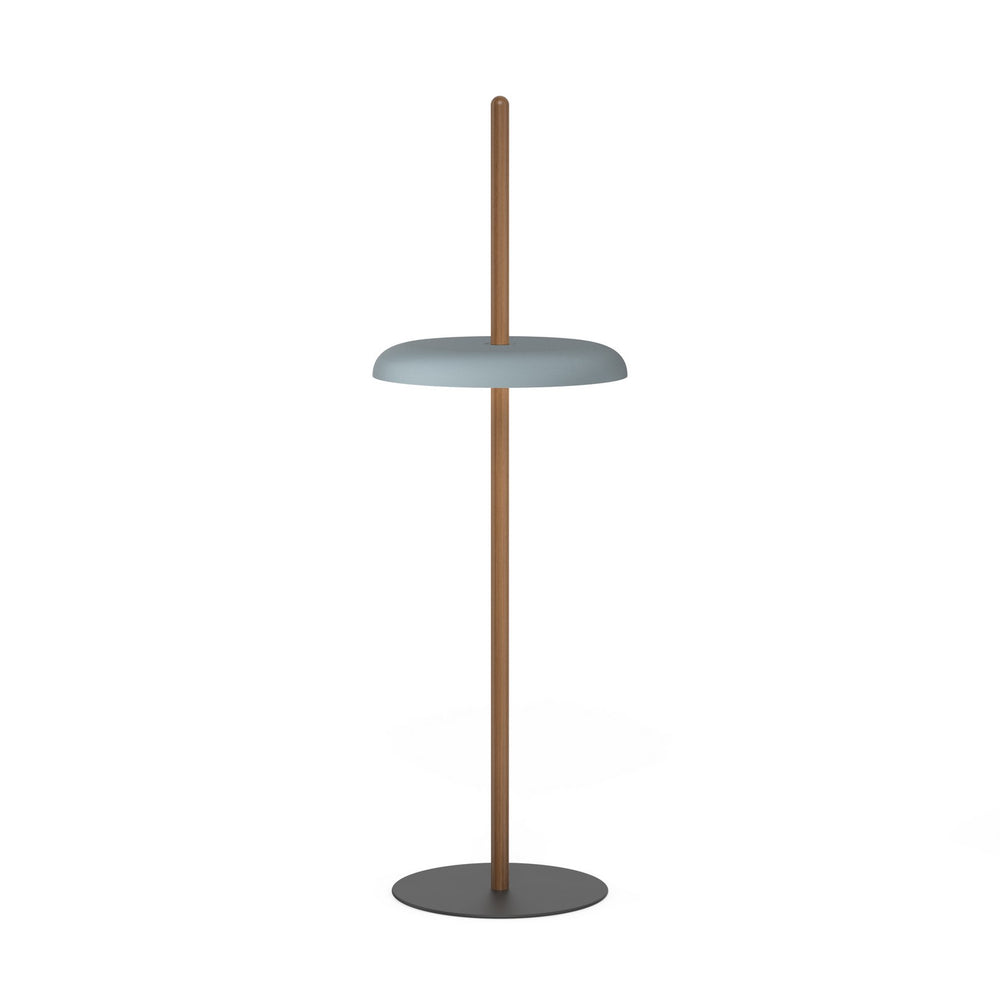 Pablo Designs - LED Floor - Nivel - Walnut with/Blue- Union Lighting Luminaires Decor