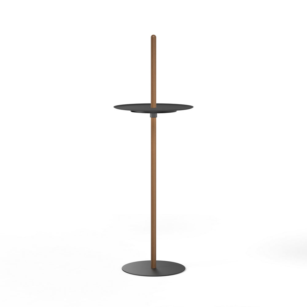 Pablo Designs - LED Pedestal - Nivel - Walnut/Black- Union Lighting Luminaires Decor