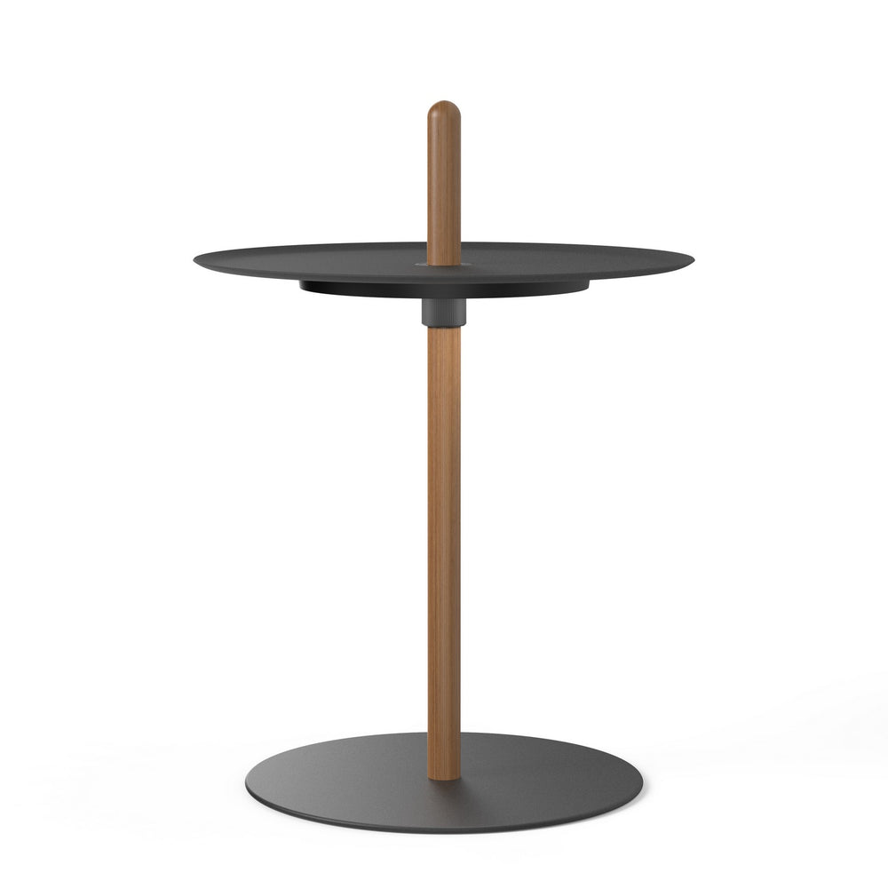 Pablo Designs - LED Pedestal - Nivel - Walnut/Black- Union Lighting Luminaires Decor