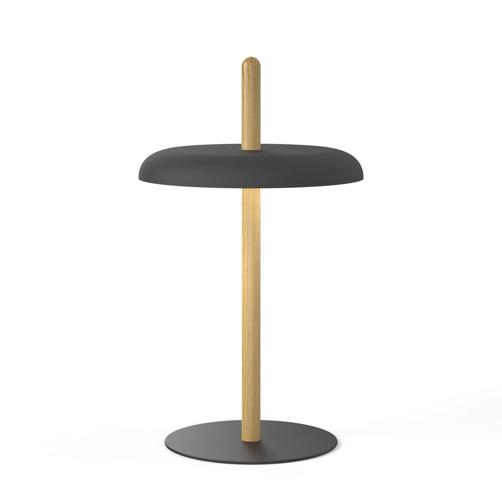 Pablo Designs - LED Table - Nivel - White Oak/Black- Union Lighting Luminaires Decor
