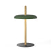 Pablo Designs - LED Table - Nivel - Oak with/Green- Union Lighting Luminaires Decor