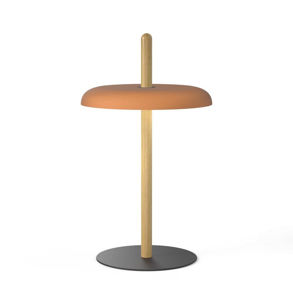 Pablo Designs - LED Table - Nivel - White Oak/Terracotta- Union Lighting Luminaires Decor