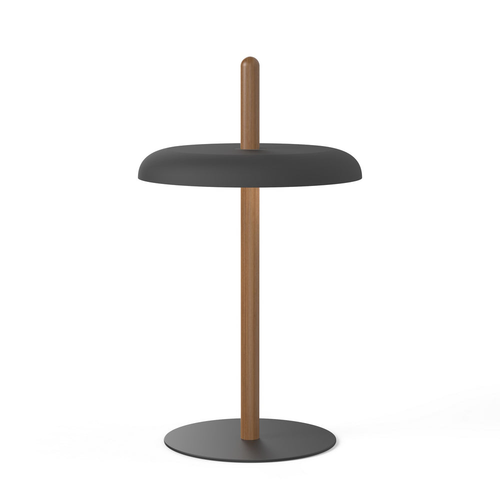 Pablo Designs - LED Table - Nivel - Walnut/Black- Union Lighting Luminaires Decor