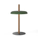 Pablo Designs - LED Table - Nivel - Walnut with/Green- Union Lighting Luminaires Decor