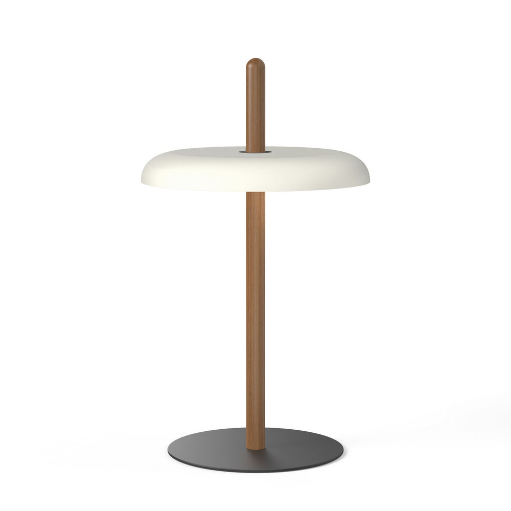 Pablo Designs - LED Table - Nivel - Walnut/White- Union Lighting Luminaires Decor