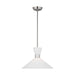 Visual Comfort Studio Canada - One Light Pendant - Belcarra - Brushed Steel- Union Lighting Luminaires Decor