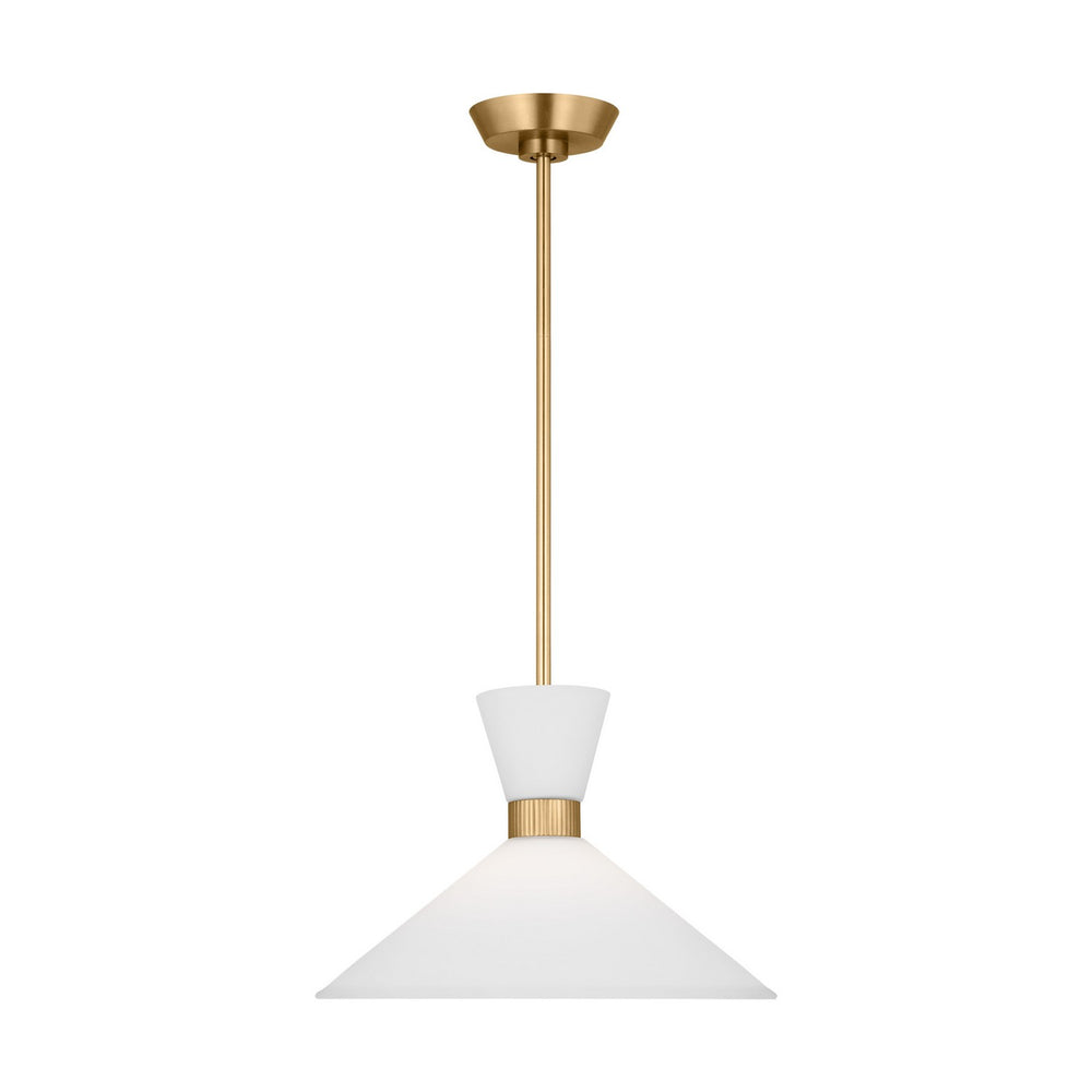 Visual Comfort Studio Canada - One Light Pendant - Belcarra - Satin Brass- Union Lighting Luminaires Decor