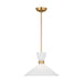 Visual Comfort Studio Canada - One Light Pendant - Belcarra - Satin Brass- Union Lighting Luminaires Decor