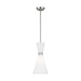 Visual Comfort Studio Canada - One Light Pendant - Belcarra - Brushed Steel- Union Lighting Luminaires Decor