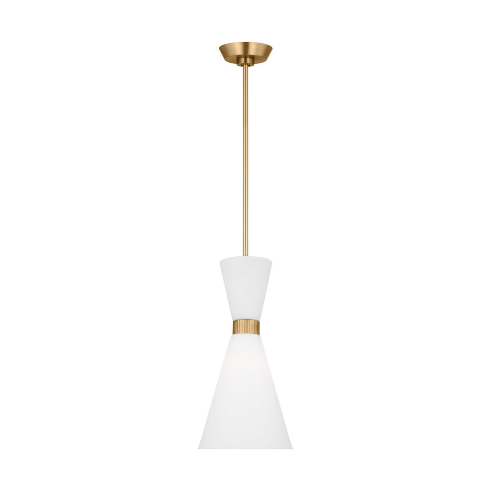 Visual Comfort Studio Canada - One Light Pendant - Belcarra - Satin Brass- Union Lighting Luminaires Decor