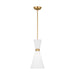 Visual Comfort Studio Canada - One Light Pendant - Belcarra - Satin Brass- Union Lighting Luminaires Decor