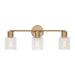 Visual Comfort Studio Canada - Three Light Bath - Sayward - Satin Brass- Union Lighting Luminaires Decor