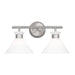 Visual Comfort Studio Canada - Two Light Bath - Belcarra - Brushed Steel- Union Lighting Luminaires Decor