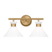 Visual Comfort Studio Canada - Two Light Bath - Belcarra - Satin Brass- Union Lighting Luminaires Decor