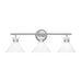 Visual Comfort Studio Canada - Three Light Bath - Belcarra - Brushed Steel- Union Lighting Luminaires Decor