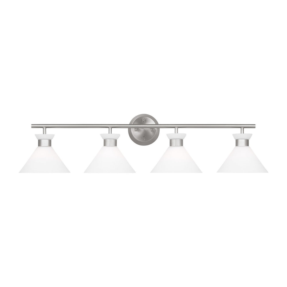 Visual Comfort Studio Canada - Four Light Bath - Belcarra - Brushed Steel- Union Lighting Luminaires Decor