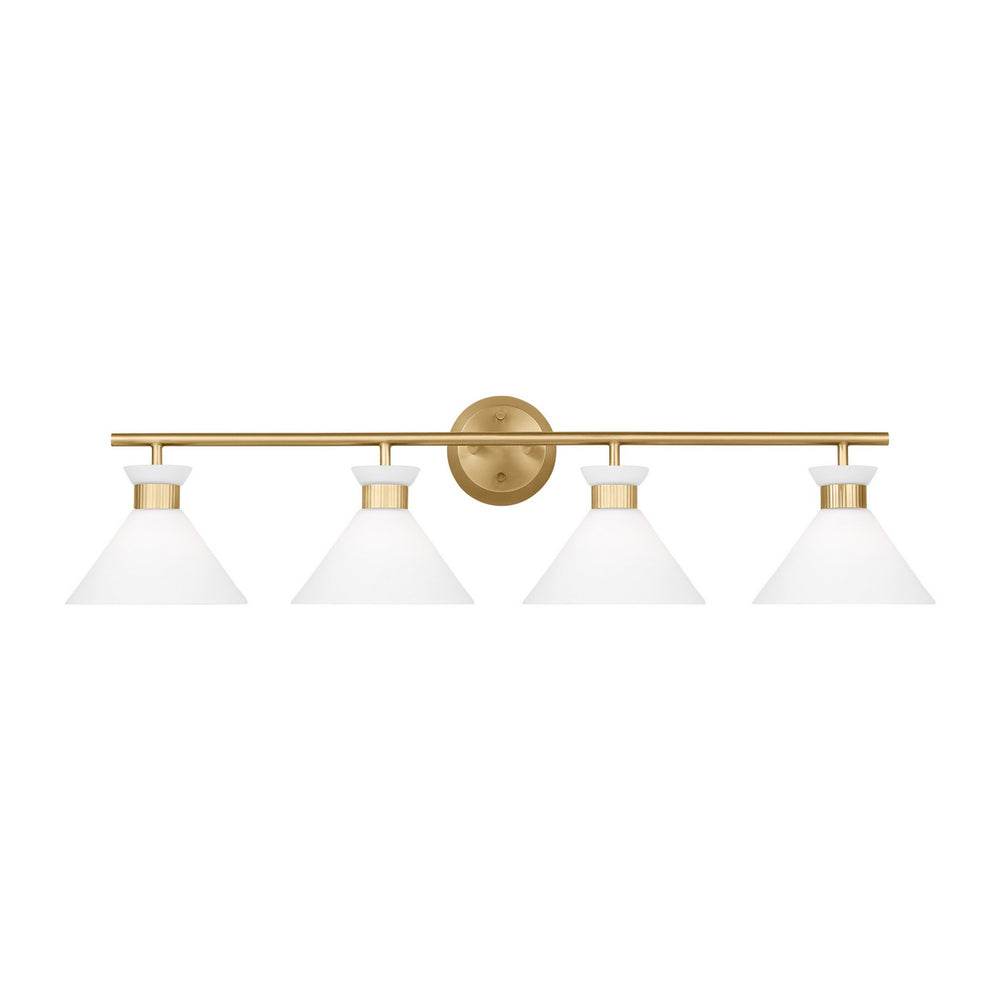 Visual Comfort Studio Canada - Four Light Bath - Belcarra - Satin Brass- Union Lighting Luminaires Decor