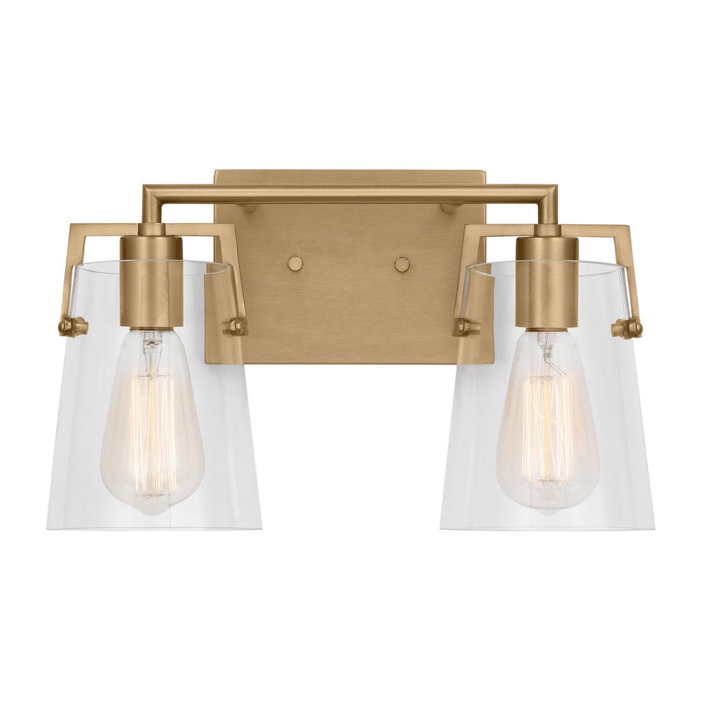 Visual Comfort Studio Canada - Two Light Bath - Crofton - Satin Brass- Union Lighting Luminaires Decor