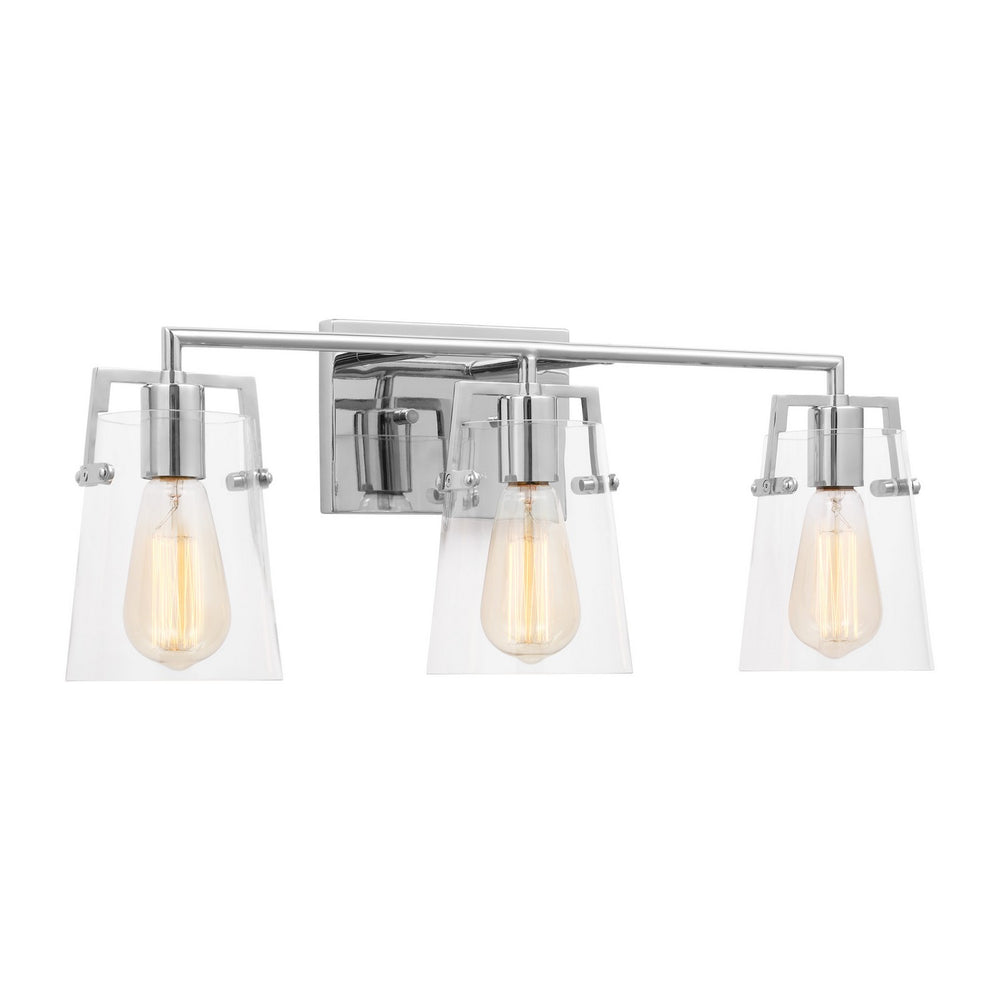 Visual Comfort Studio Canada - Three Light Bath - Crofton - Chrome- Union Lighting Luminaires Decor
