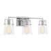 Visual Comfort Studio Canada - Three Light Bath - Crofton - Chrome- Union Lighting Luminaires Decor