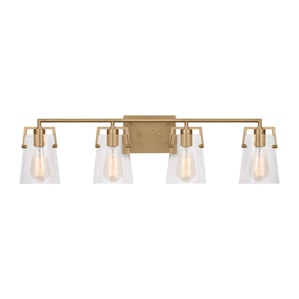 Visual Comfort Studio Canada - Four Light Bath - Crofton - Satin Brass- Union Lighting Luminaires Decor