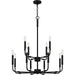 Quoizel - 12 Light Chandelier - Abner - Matte Black- Union Lighting Luminaires Decor
