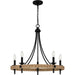 Quoizel - Five Light Chandelier - Catania - Matte Black- Union Lighting Luminaires Decor