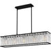 Quoizel - Five Light Linear Chandelier - Celeste - Matte Black- Union Lighting Luminaires Decor