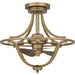 Quoizel - Four Light Fandelier - Quoizel Fandelier - Weathered Brass- Union Lighting Luminaires Decor