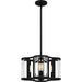 Quoizel - Four Light Pendant - Quoizel Pendant - Matte Black- Union Lighting Luminaires Decor
