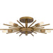 Quoizel - Five Light Semi Flush Mount - Quoizel Semi-Flush Mount - Weathered Brass- Union Lighting Luminaires Decor