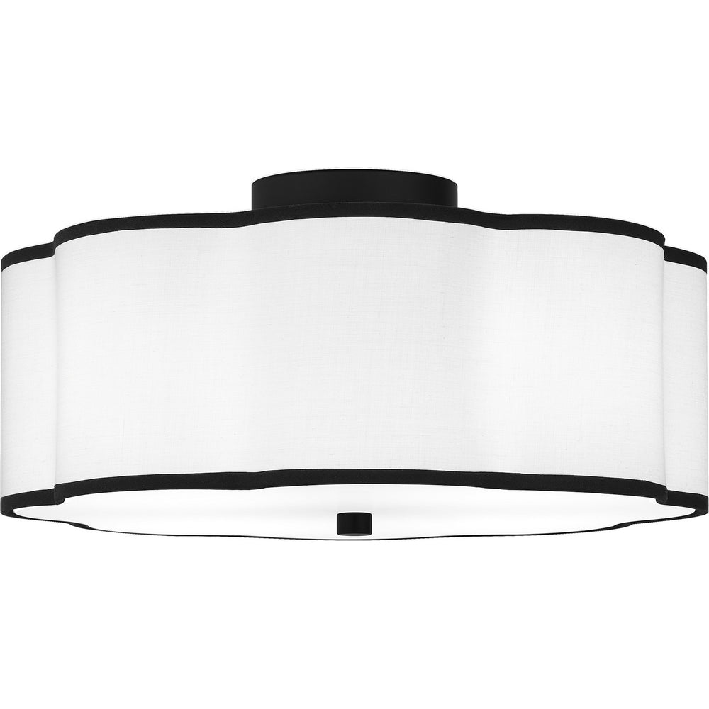 Quoizel - Four Light Semi Flush Mount - Quoizel Semi-Flush Mount - Matte Black- Union Lighting Luminaires Decor