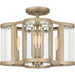 Quoizel - Four Light Semi Flush Mount - Quoizel Semi-Flush Mount - Bronze Gold- Union Lighting Luminaires Decor