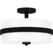 Quoizel - Two Light Semi Flush Mount - Quoizel Semi-Flush Mount - Matte Black- Union Lighting Luminaires Decor