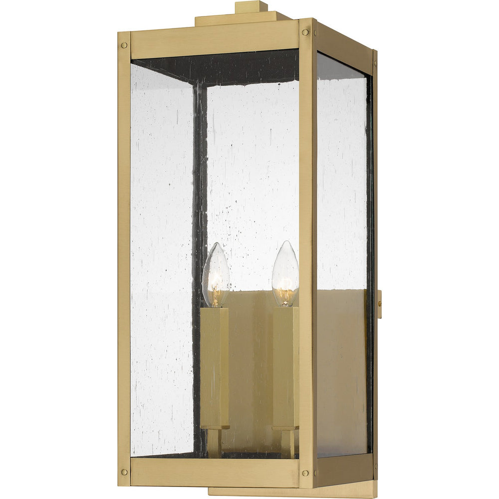 Quoizel - Two Light Outdoor Wall Mount - Westover - Antique Brass- Union Lighting Luminaires Decor