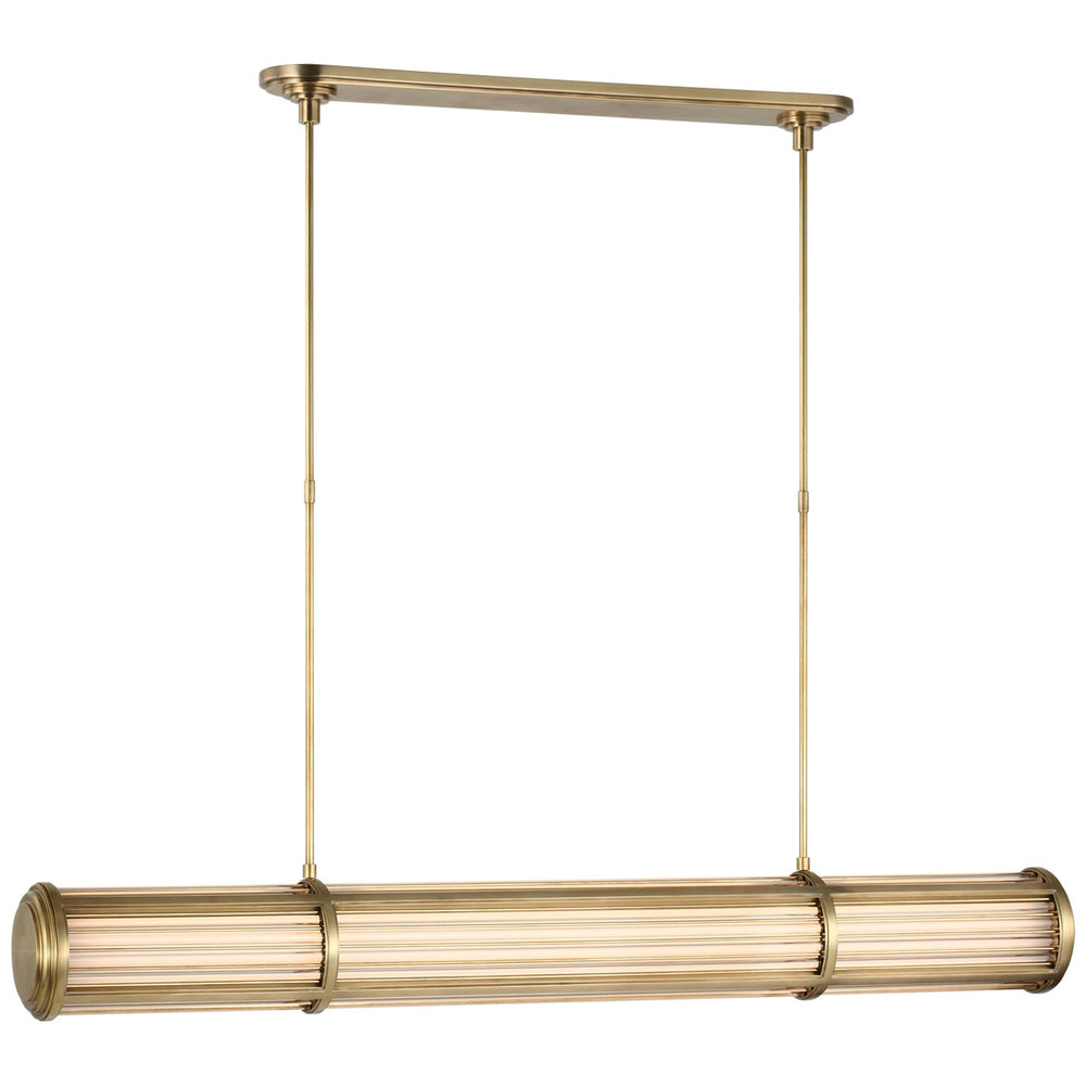 Ralph Lauren Canada - LED Linear Chandelier - Perren - Natural Brass- Union Lighting Luminaires Decor