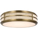 Ralph Lauren Canada - LED Flush Mount - Perren - Natural Brass and Glass Rods- Union Lighting Luminaires Decor