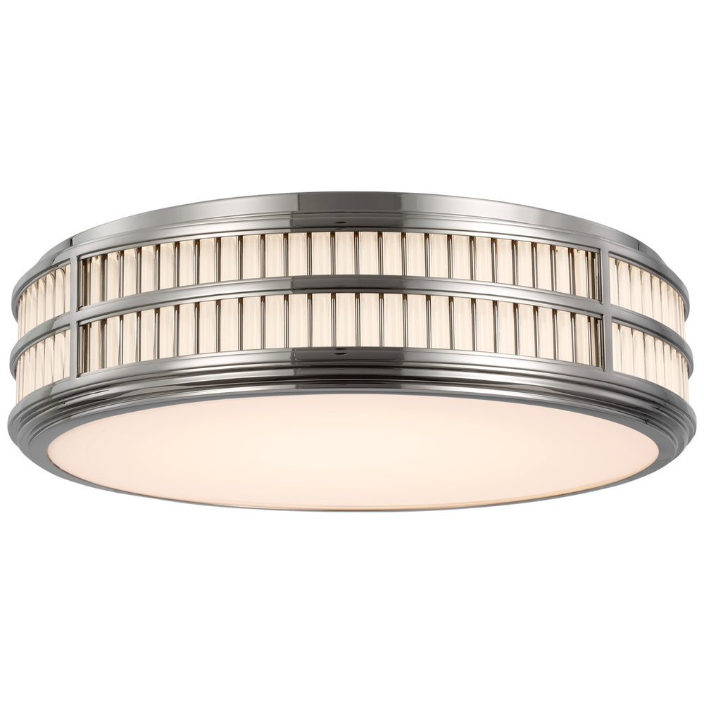 Ralph Lauren Canada - LED Flush Mount - Perren - Polished Nickel and Glass Rods- Union Lighting Luminaires Decor