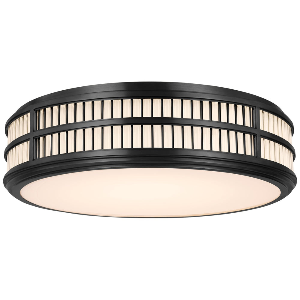 Ralph Lauren Canada - LED Flush Mount - Perren - Bronze and Glass Rods- Union Lighting Luminaires Decor