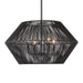 Uttermost - Four Light Pendant - Suva - Matte Black- Union Lighting Luminaires Decor