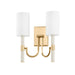 Troy Lighting Canada - Two Light Wall Sconce - Gustine - Vintage Gold Leaf- Union Lighting Luminaires Decor