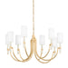Troy Lighting Canada - Eight Light Chandelier - Gustine - Vintage Gold Leaf- Union Lighting Luminaires Decor