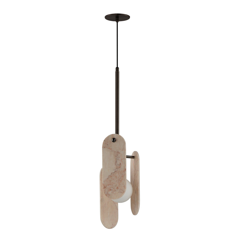Studio M - LED Pendant - Megalith - Stone - Brushed Bronze- Union Lighting Luminaires Decor